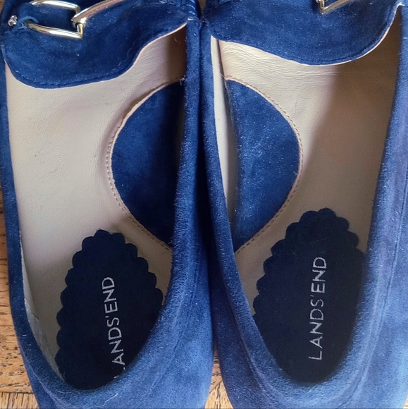 Lands' End navy driving loafers - Picture 2 of 8